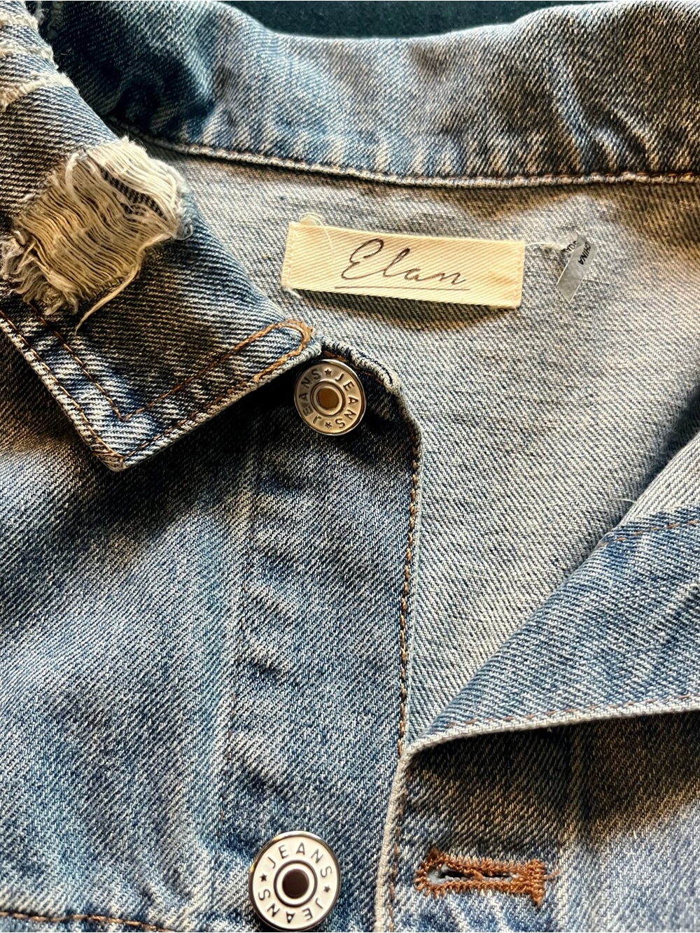 Elan Over-Sized Embellished Denim Jacket - Picture 5 of 10
